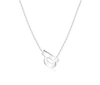 Alphabet Silver Necklace d SPE-5570